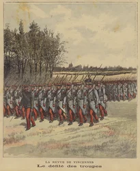 Parade of Troops at the Review of the French Army at Vincennes